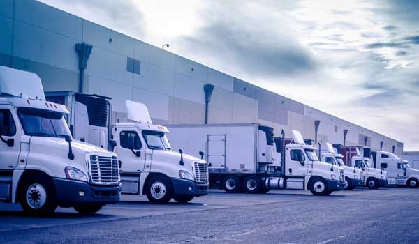 line of trucks line of trucks